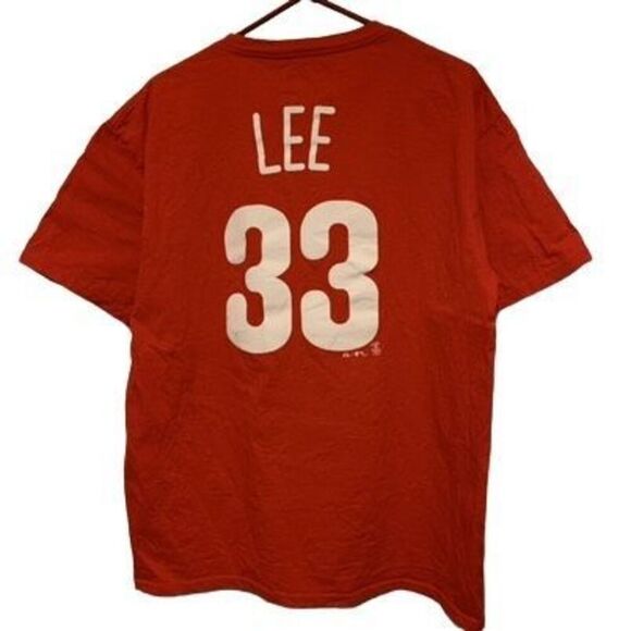Philadelphia Phillies Cliff Lee #33 Size Large T-Shirt - Picture 4 of 6